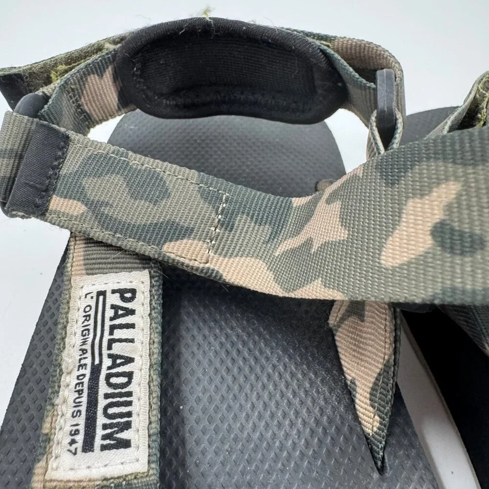 Palladium Outdoorsy Urbanity Camouflage Sandals Adjustable Straps Size W 7.5
